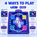 Kids Bluetooth Dance Mat with 4 Play Modes and Light-Up Arrows, Ages 3+