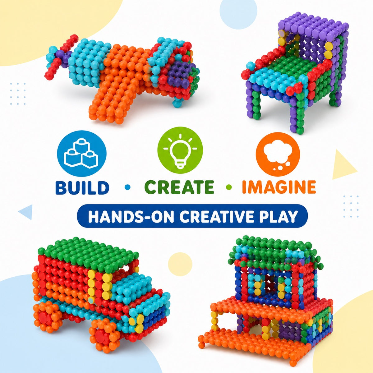 Play Stick 150-Piece Snap-and-Lock Construction Building Set