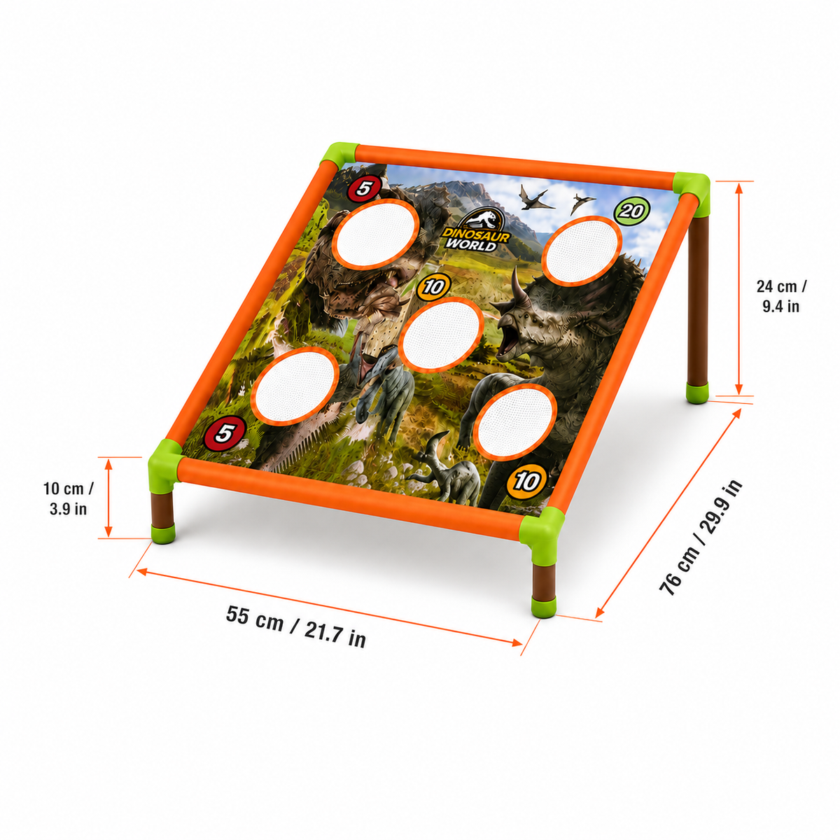 Dinosaur Bean Bag Toss Game for Kids – Indoor & Outdoor, Ages 3+